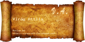 Virág Attila névjegykártya
