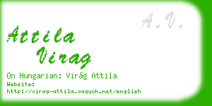 attila virag business card